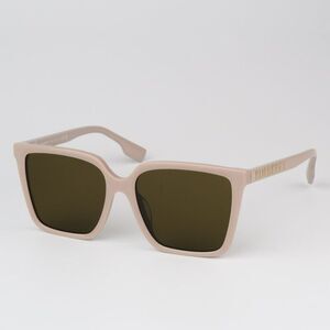 NEW Burberry BE4411D 380773 Beige Dark Brown Square Women Sunglasses BE 4411D